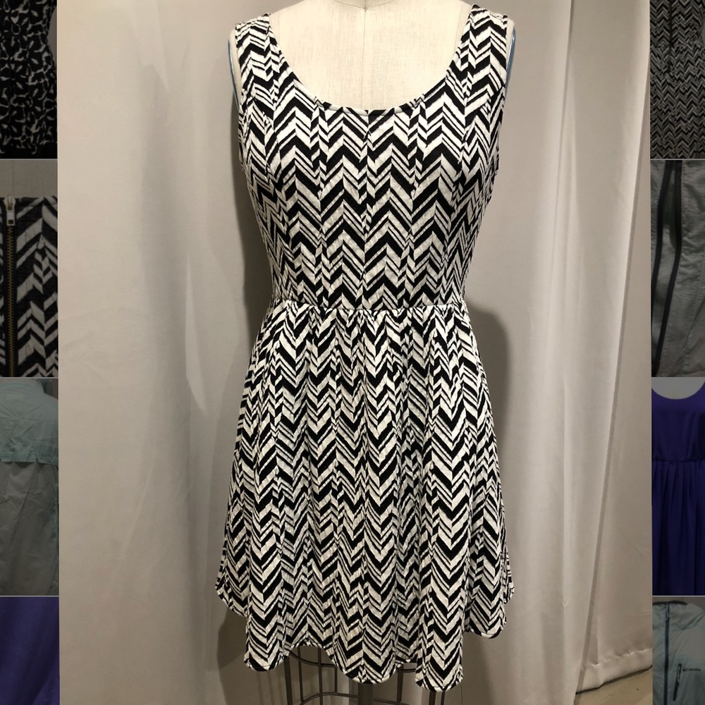 AQUA fit-and-flare dress